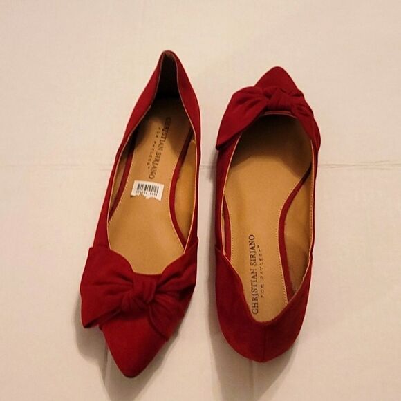 BRAND NEW CHRISTIAN SIRIANO POINTED TOE BOWNOT SLIP-ON BALLET FLAT - Picture 4 of 14